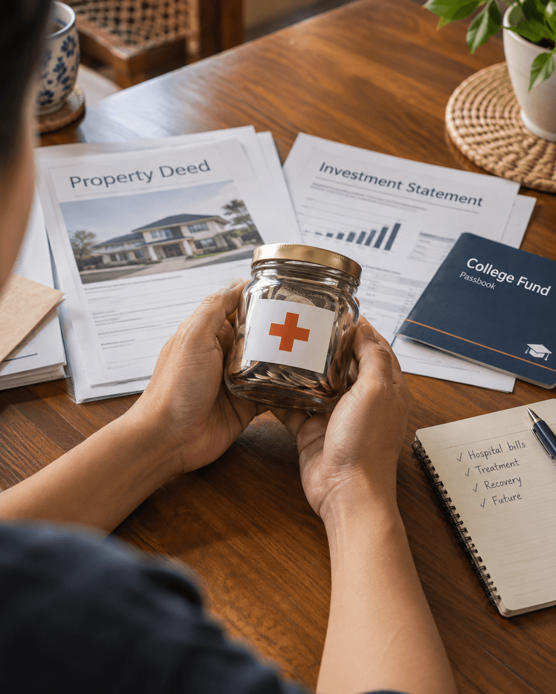 If a critical illness happens, where will treatment funds come from?